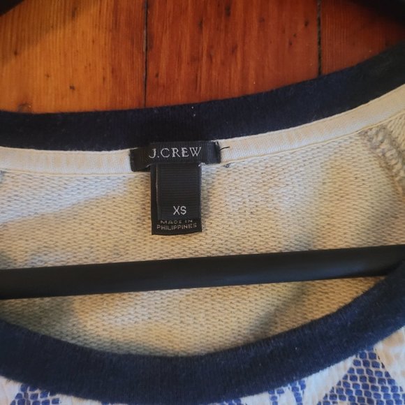 J. Crew Textured Sweater Grey Blue sz XS - Picture 7 of 9